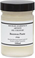 Michael Harding's Beeswax Paste displayed in a 100ml container