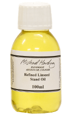 Michael Harding Refined Linseed Stand Oil artist quality in a 100ml container