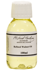 Michael Harding Refined Walnut Oil artists quality oil in a 100ml container.