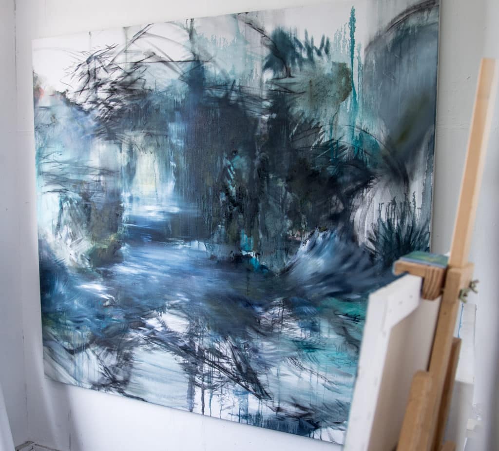 Artwork by Jess Oliver entitled Lillooet using Michael Harding oils on canvas