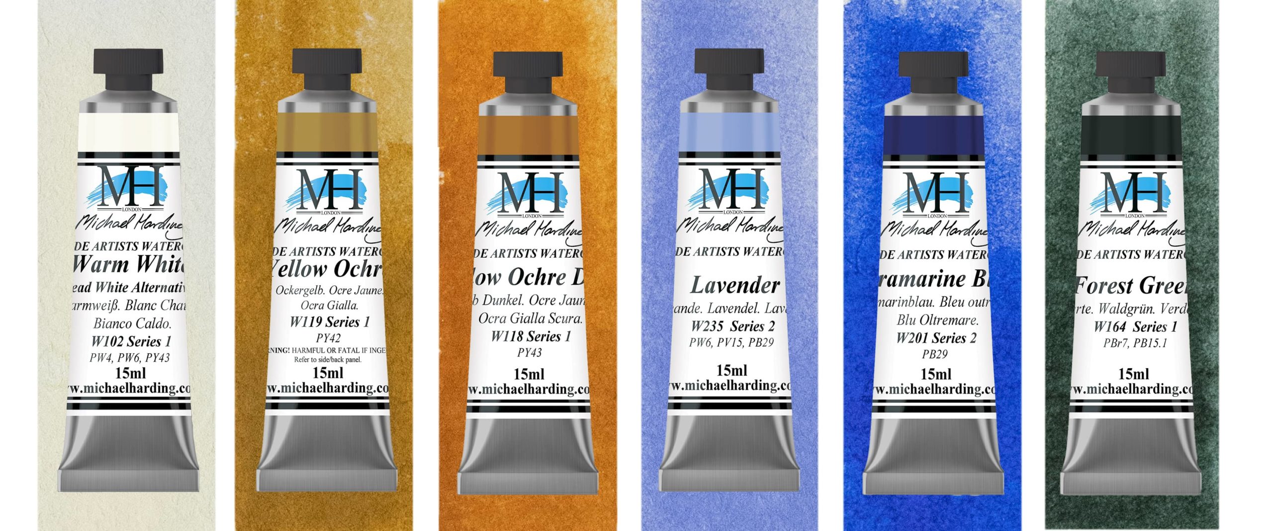 Michael Harding Watercolor - Wonderland Set of 10, 15ml Tubes